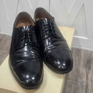 Johnston & Murphy Black Leather Oxfords